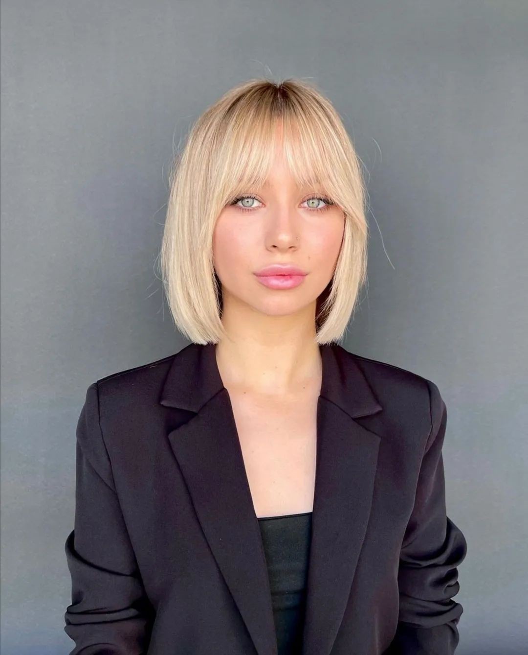 The Bold and Beautiful: Blonde Bob with Bangs