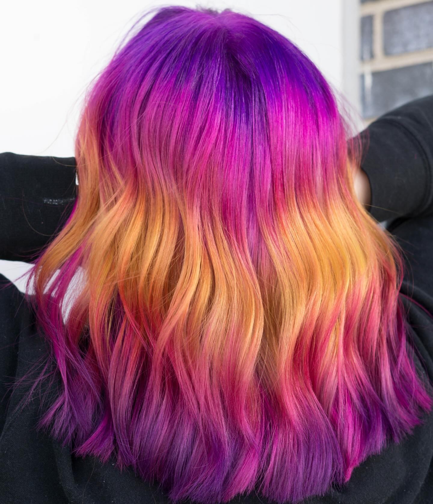 Purple to Orange Ombre