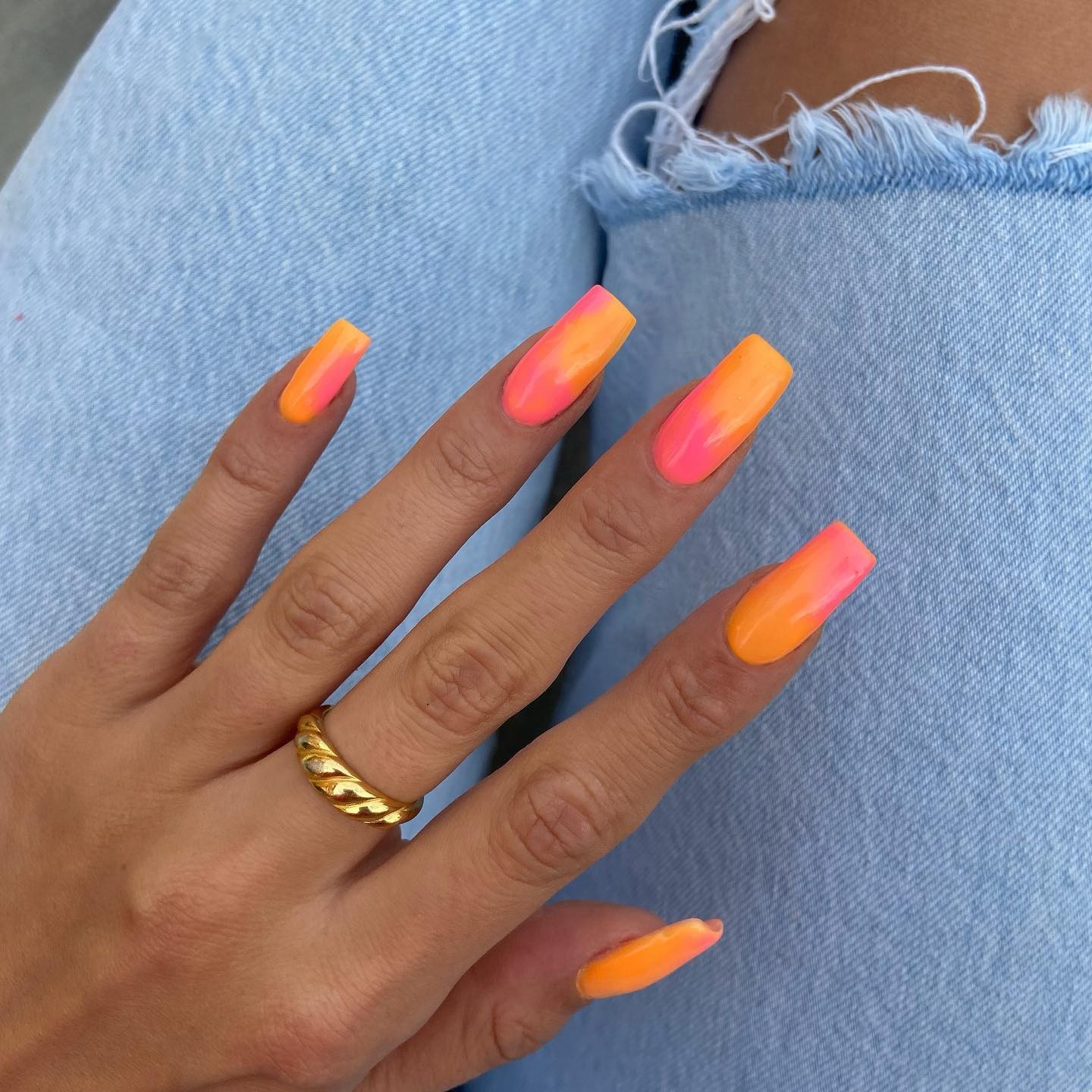 Neon Sunset Ombre