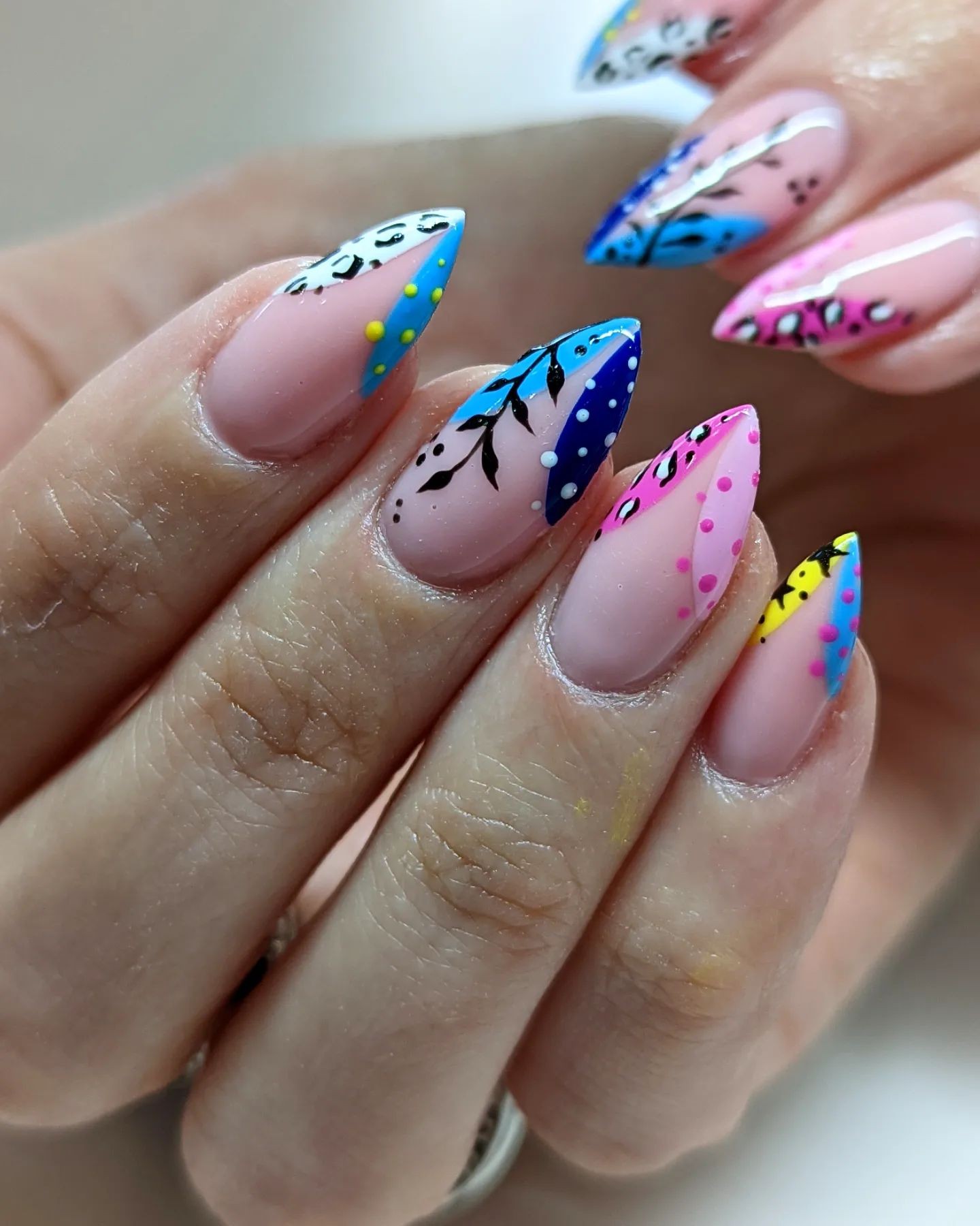 Whimsical Abstract Nails