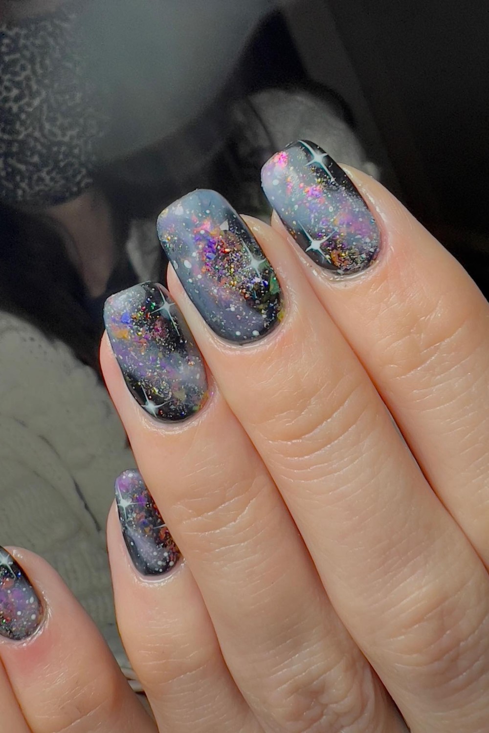 Glitter Galaxy Nails