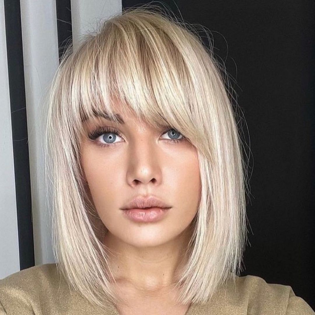 Contemporary Blonde with Fringe