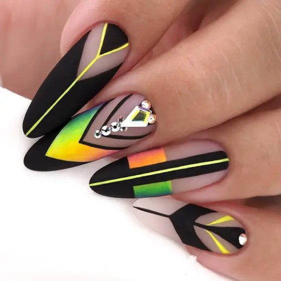 Bold and Black Geometric Design