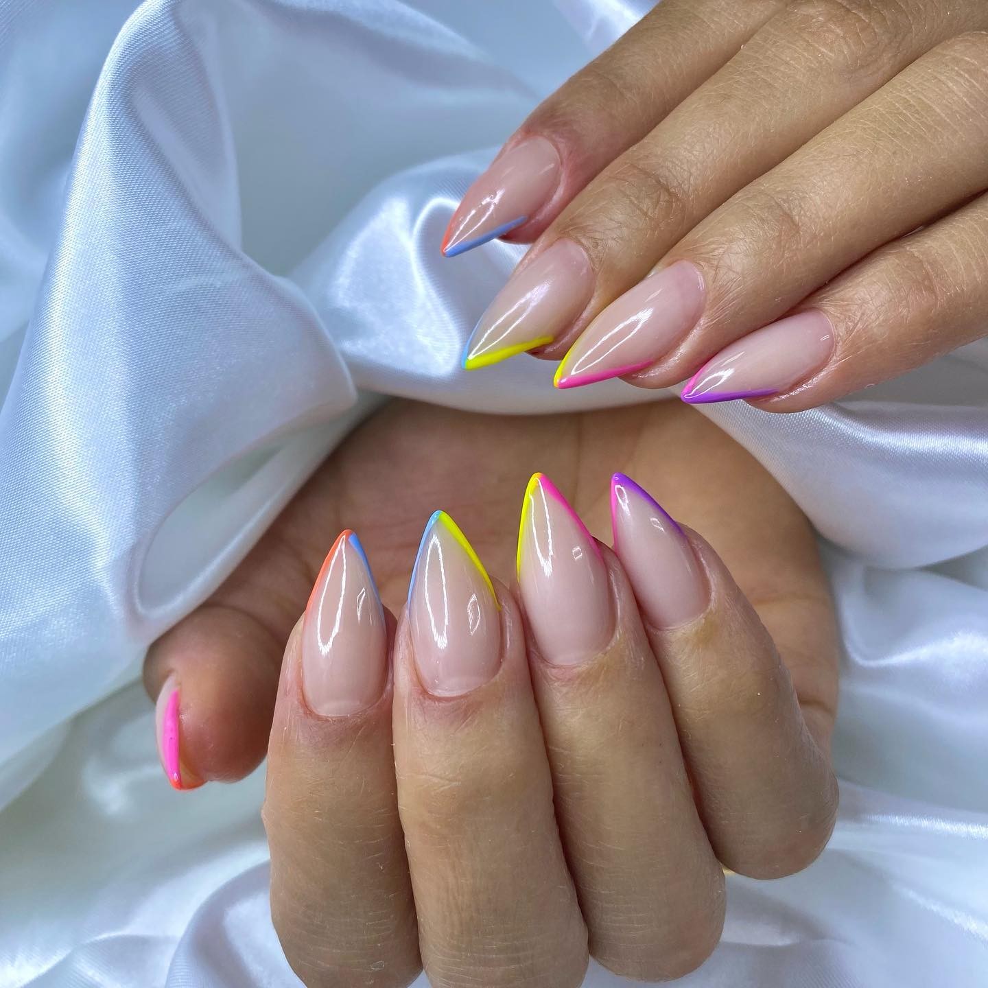 Neon French Tips