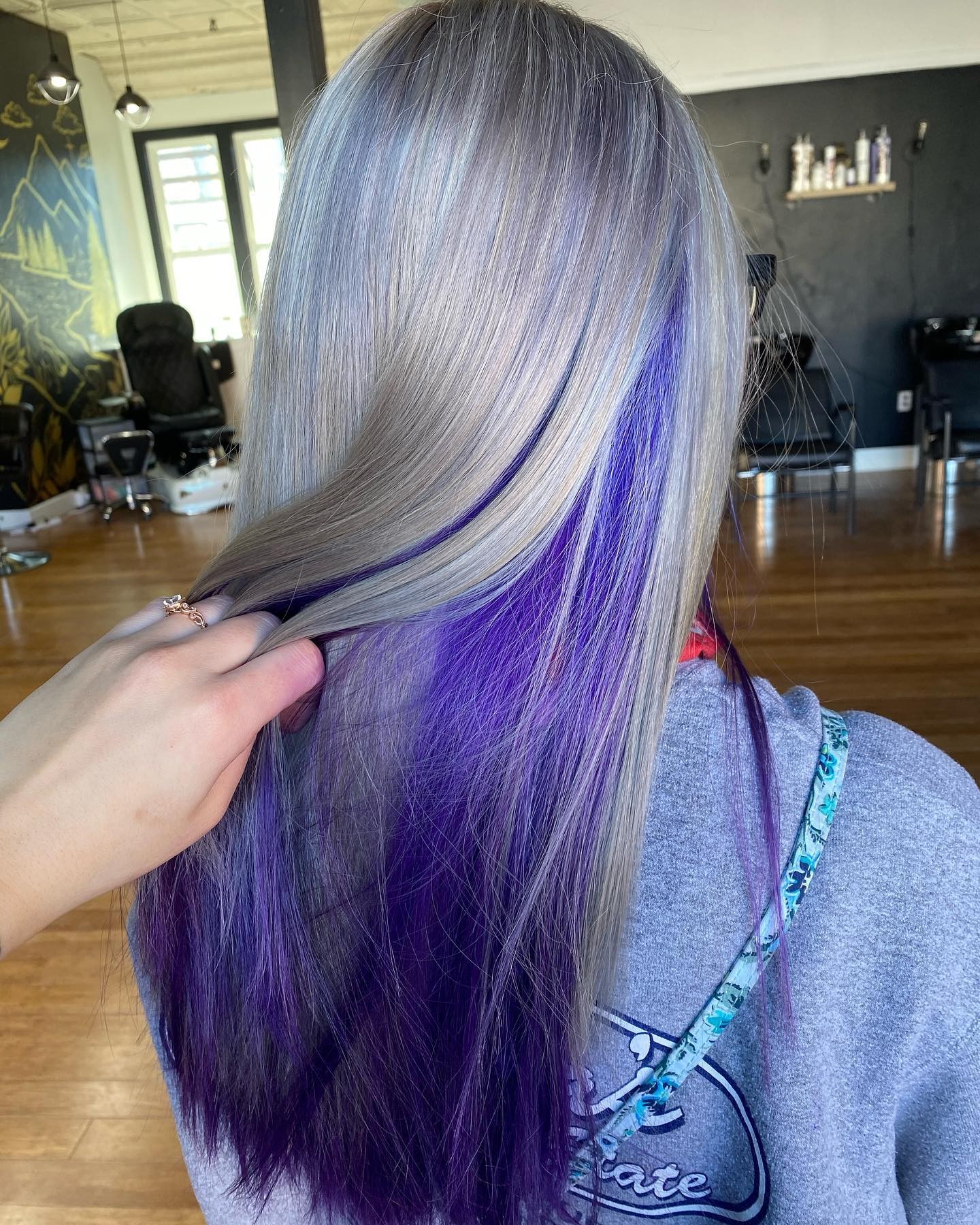 Bold and Beautiful Deep Purple Strands