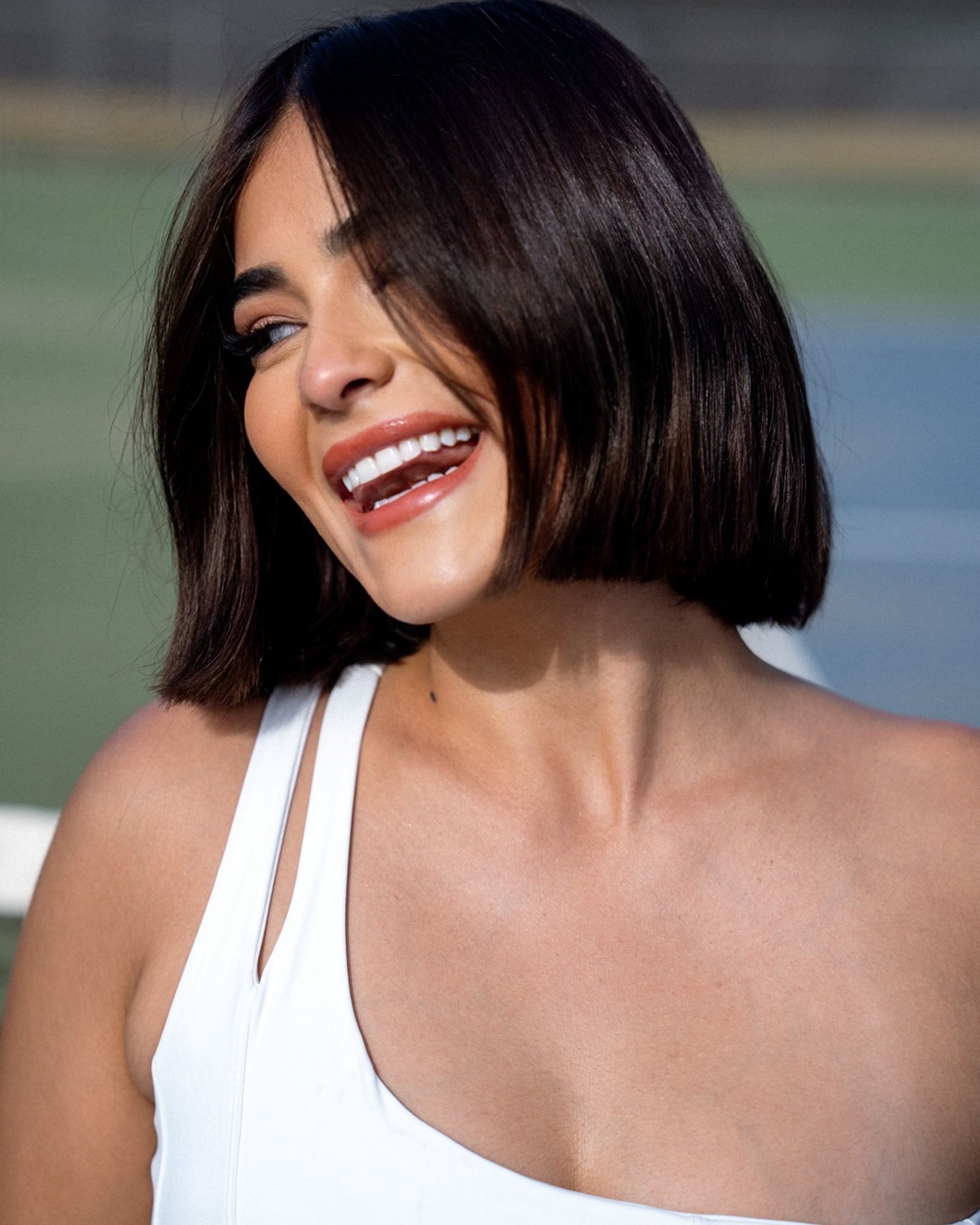 Sleek and Chic Brunette Bob