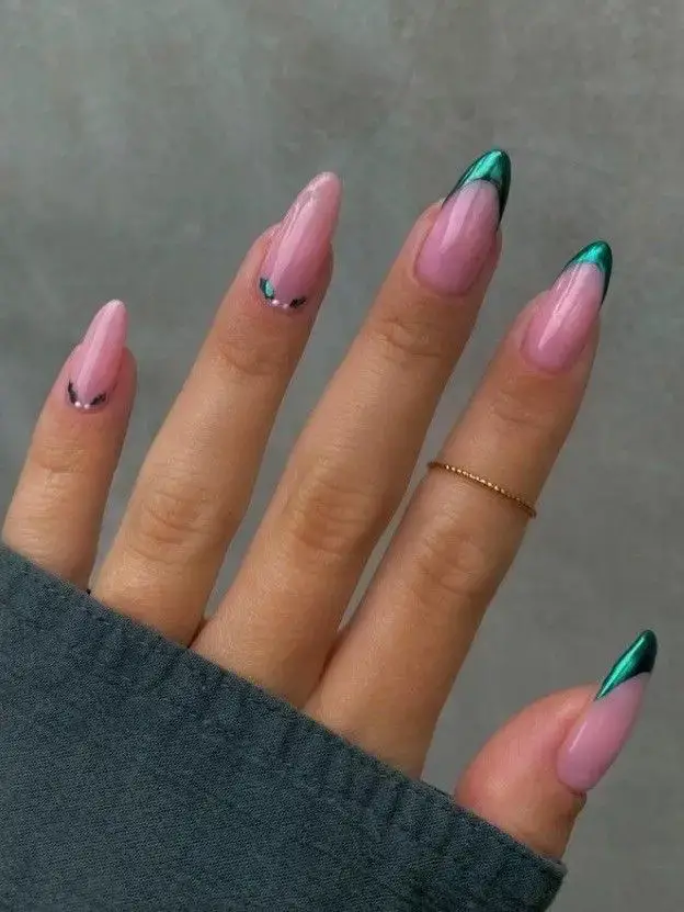 Subtle Pink with a Teal Twist