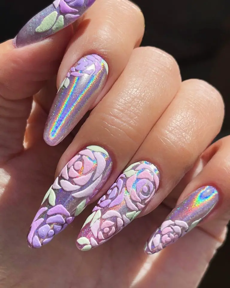 21 Holographic Nails Ideas For 2024: Stunning Designs, Simple Styles, And Color Combos To Try