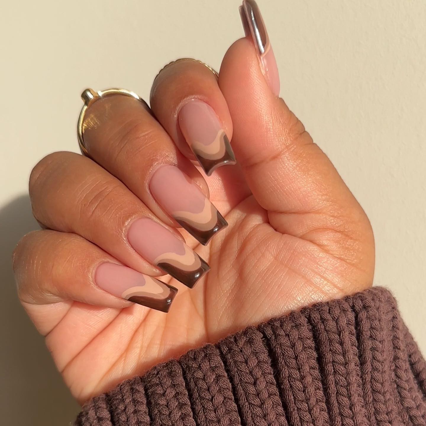 Earthy Waves: Fall French with a Twist