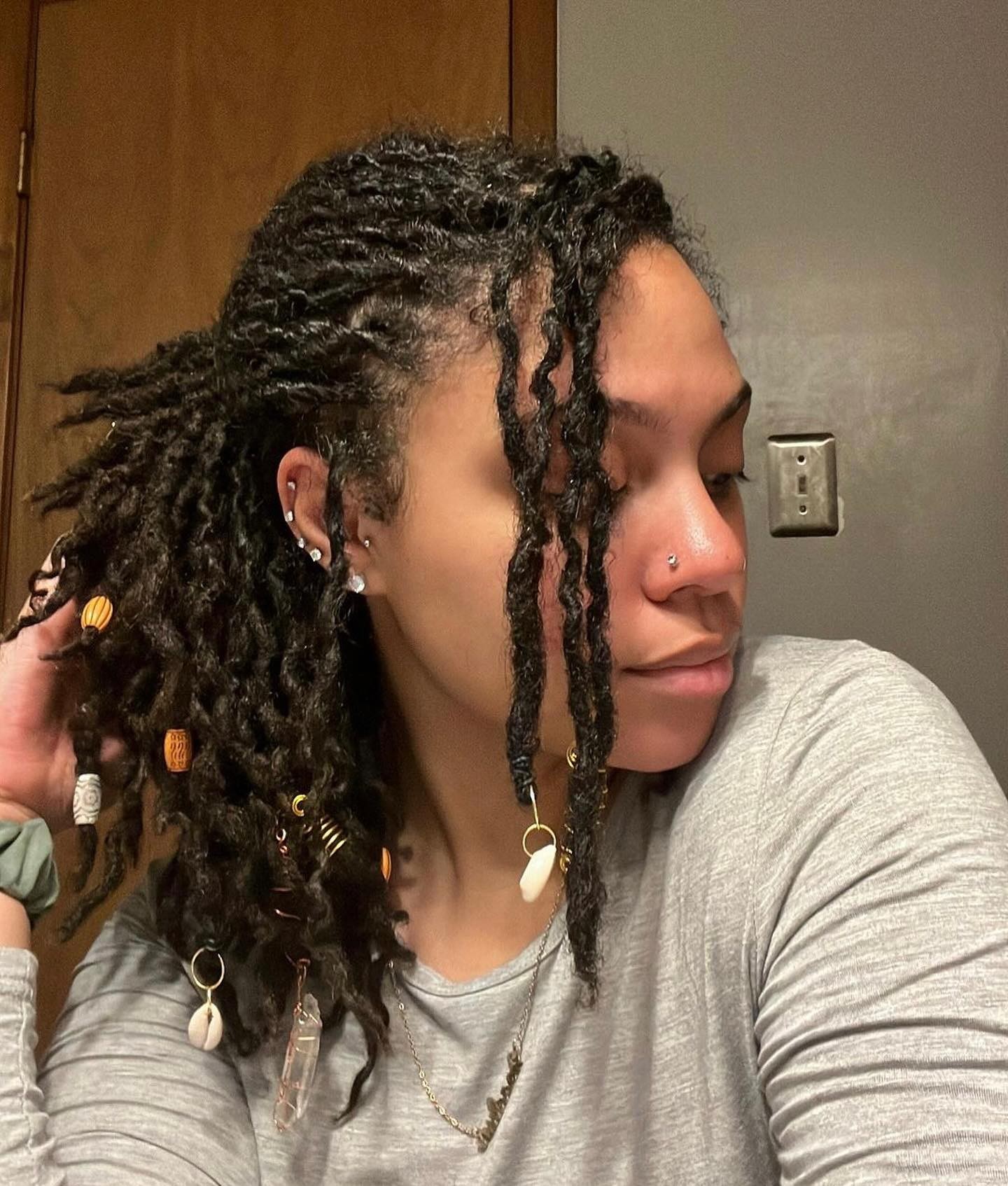 The Adorned Locs: Embracing Accessories