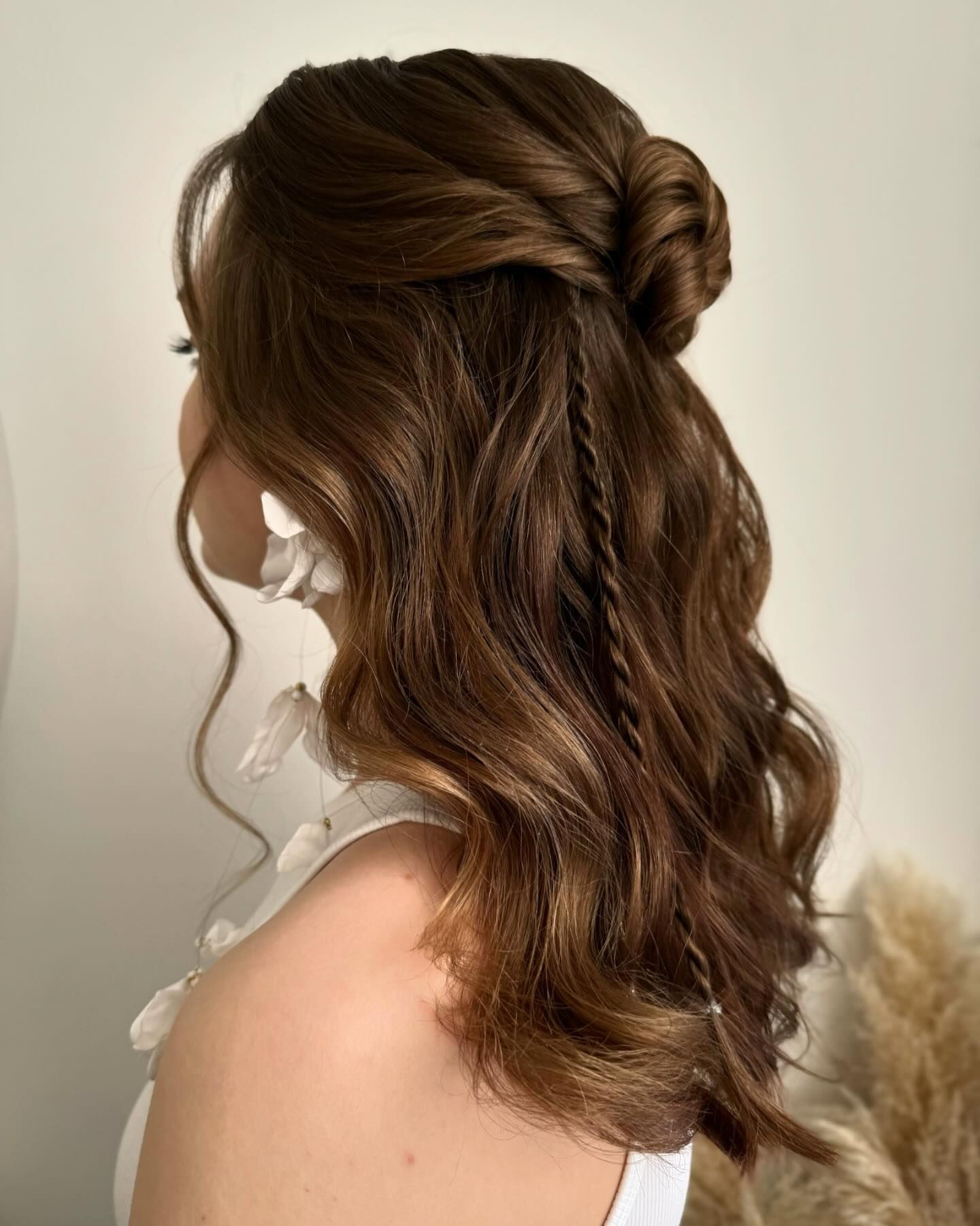 Twisted Half-Up Hairstyle