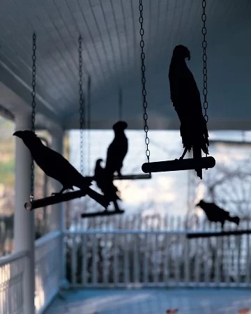 Chilling Crow Silhouettes Decoration