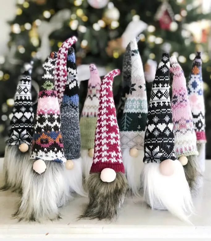 DIY Norwegian Holiday Christmas Gnomes