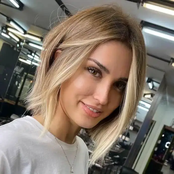 Blonde Bob with Dark Roots