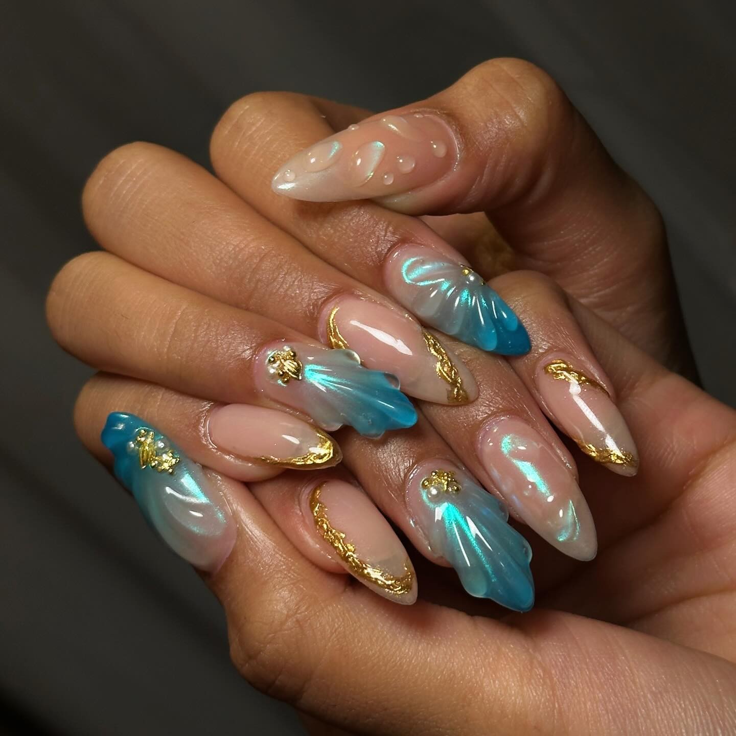 Oceanic Pearl Nails