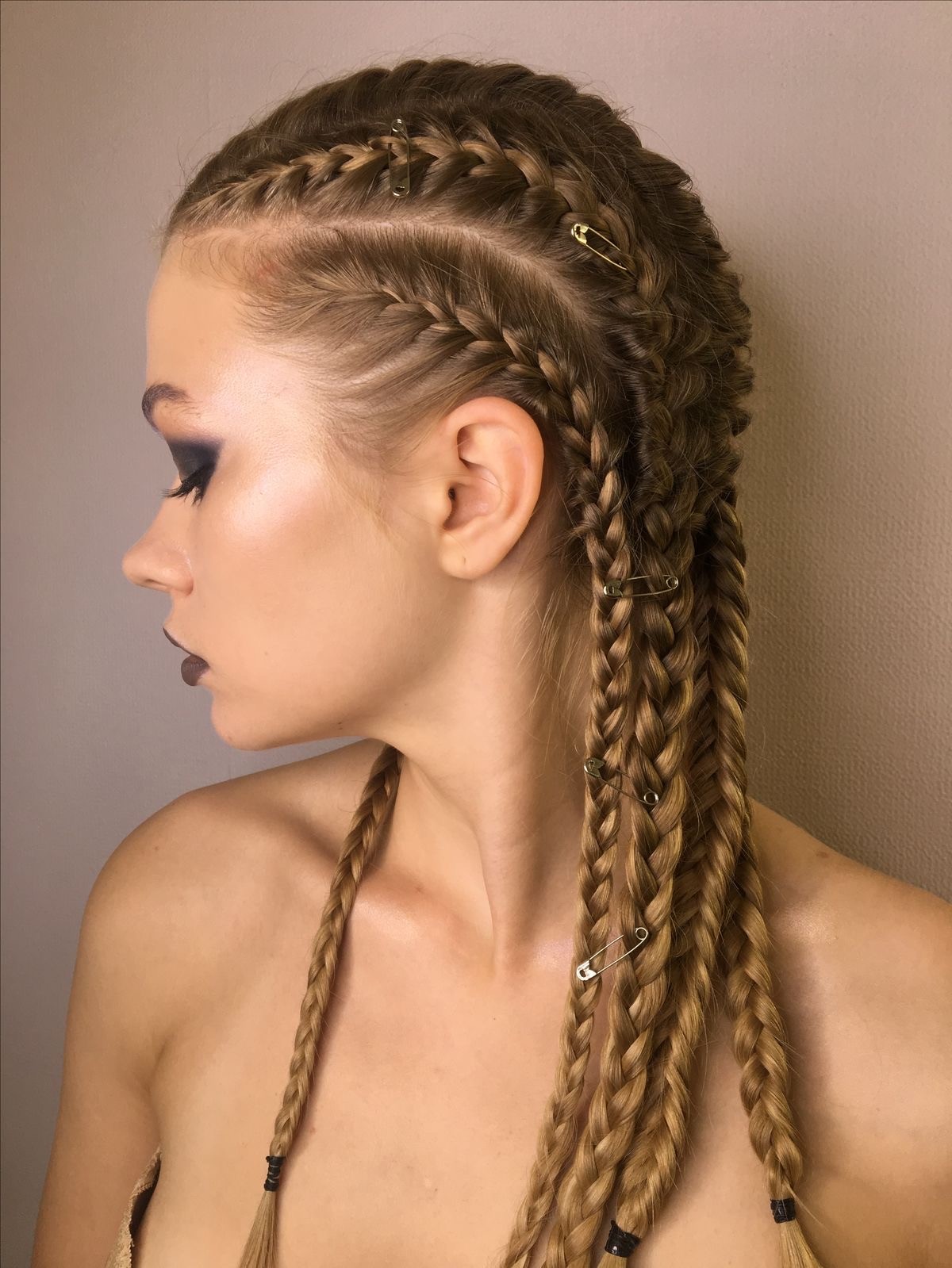 Enchanted Twists: Accented Dutch Braids