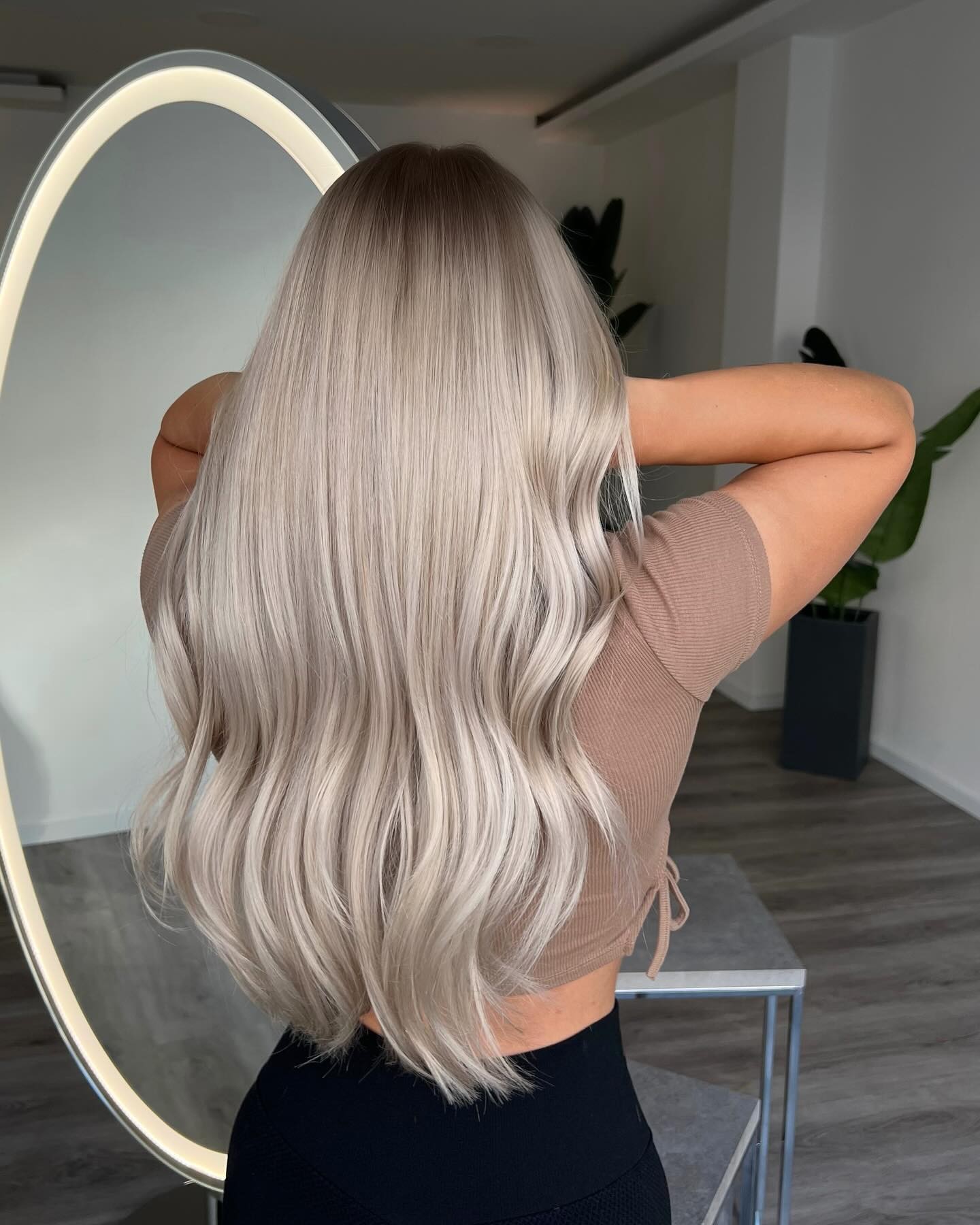 Sleek Ash Blonde Elegance