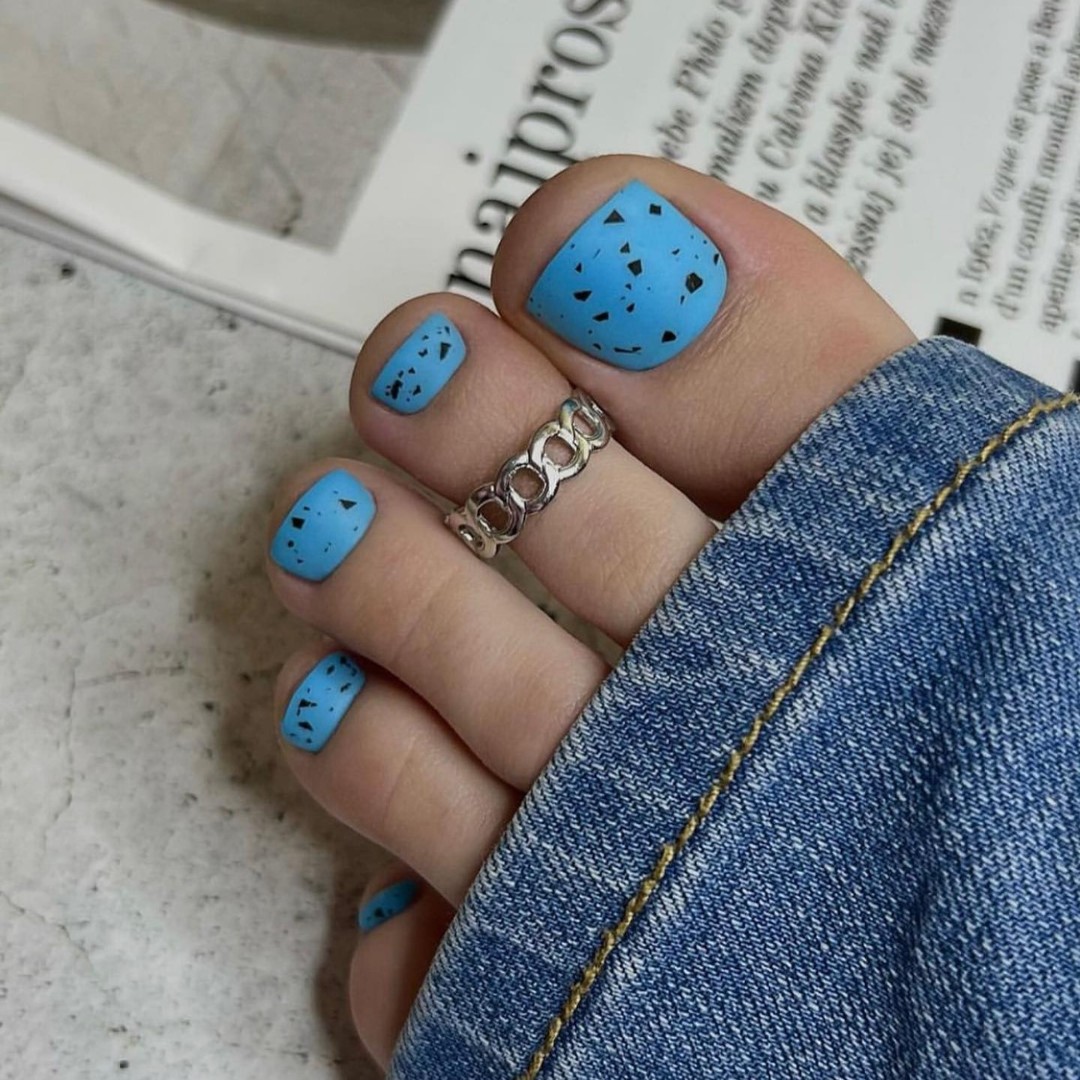 Sky Blue Speckled with Chic