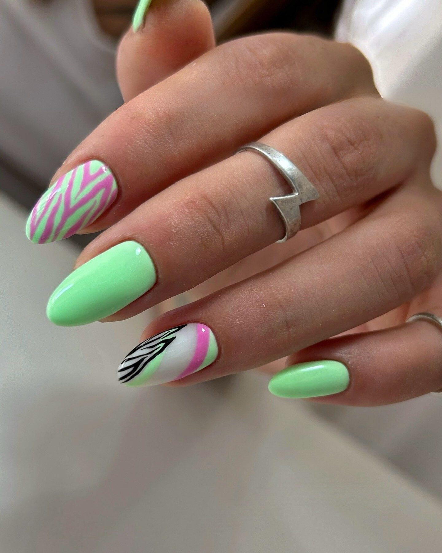 Neon Waves and Chic Stripes