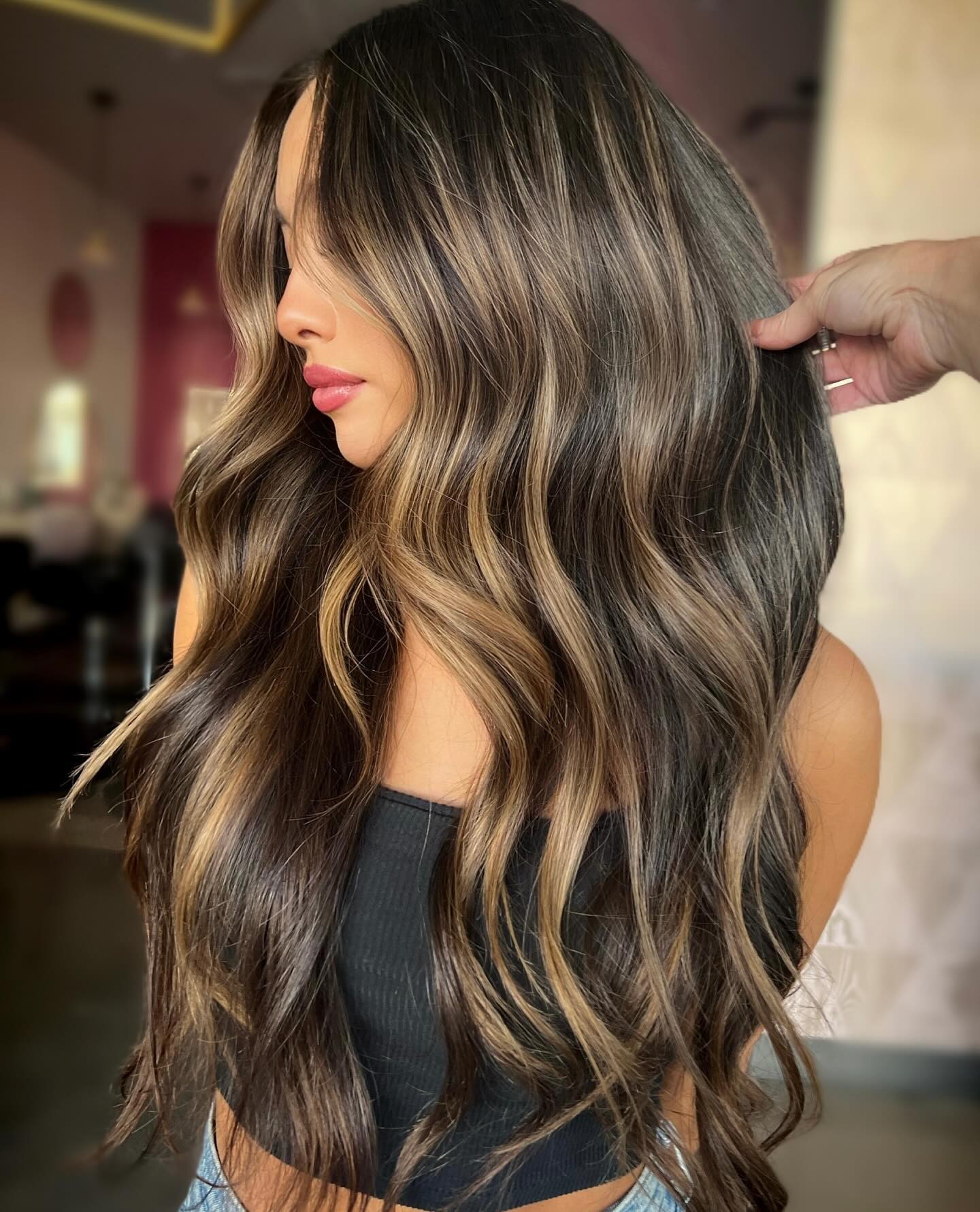 Luxurious Dark Chocolate Waves