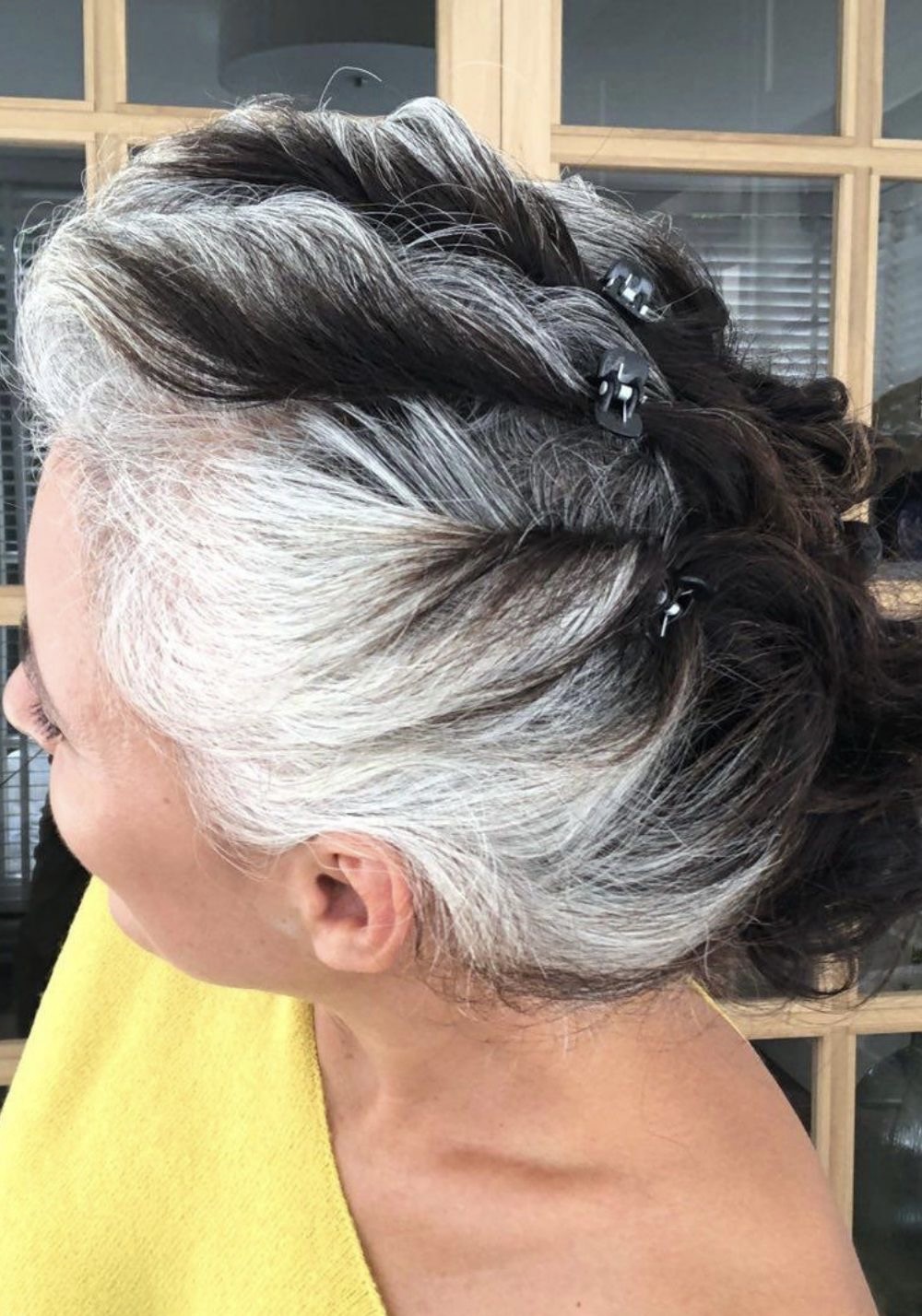 Voluminous Braided Updo with Accents