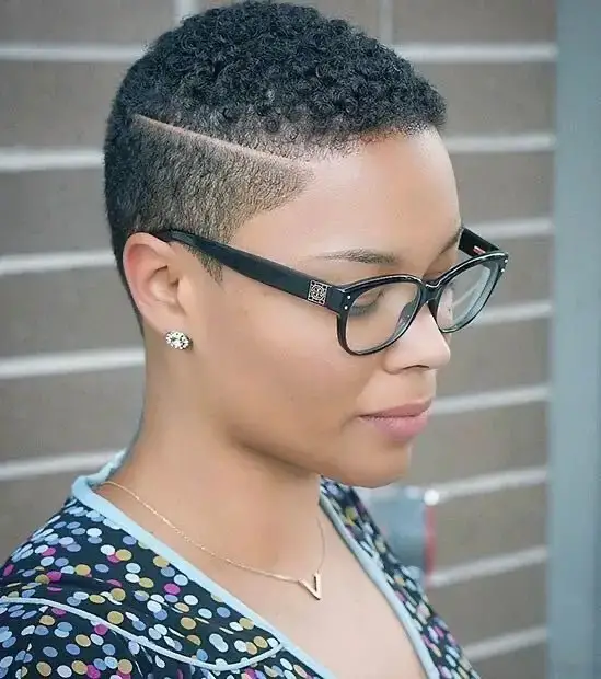 Chic Undercut with Natural Curls