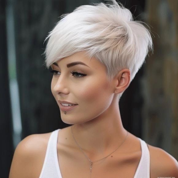 Icy White Pixie – The Cool Minimalist