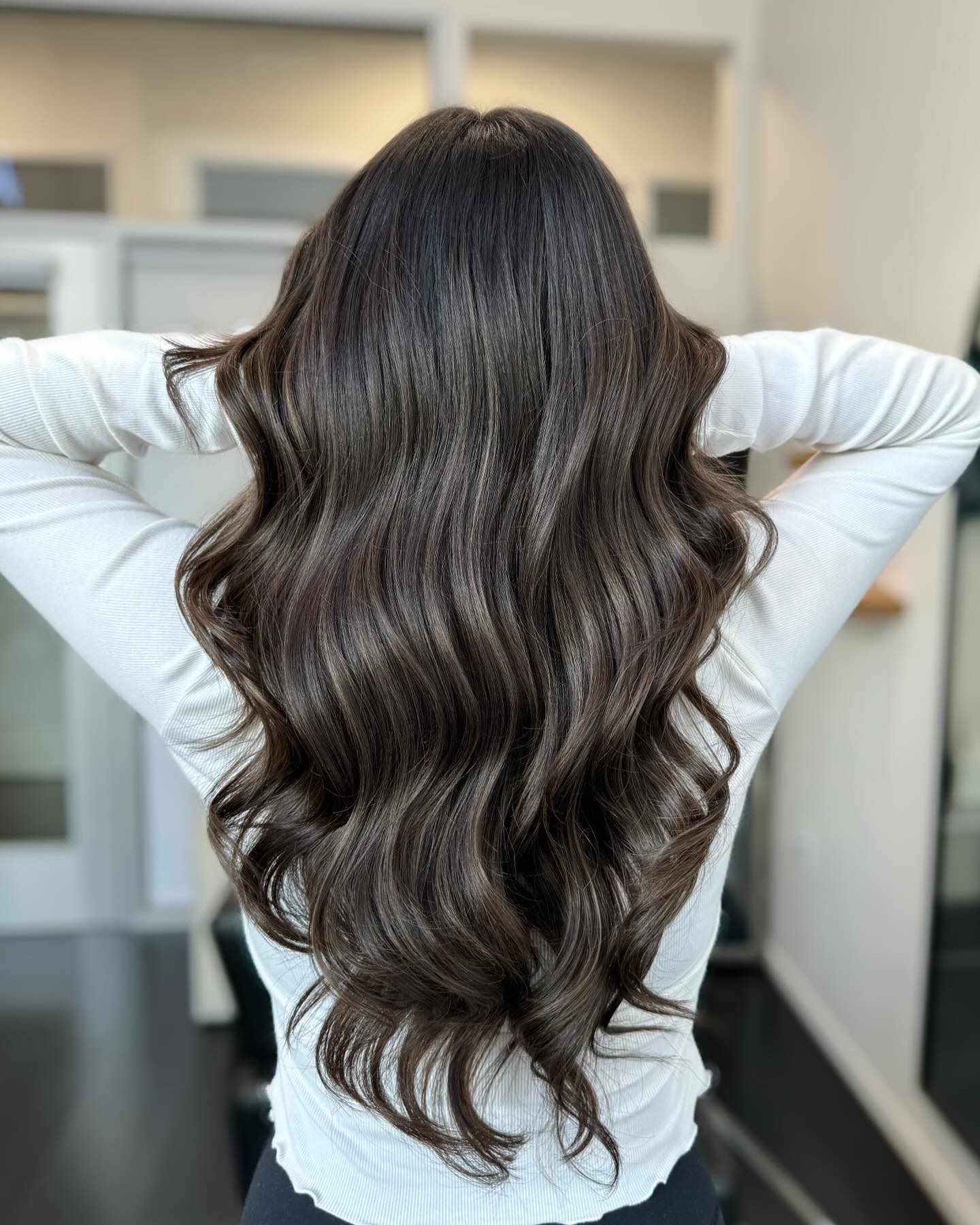 Smokey Sophistication: Medium Ash Brown Waves