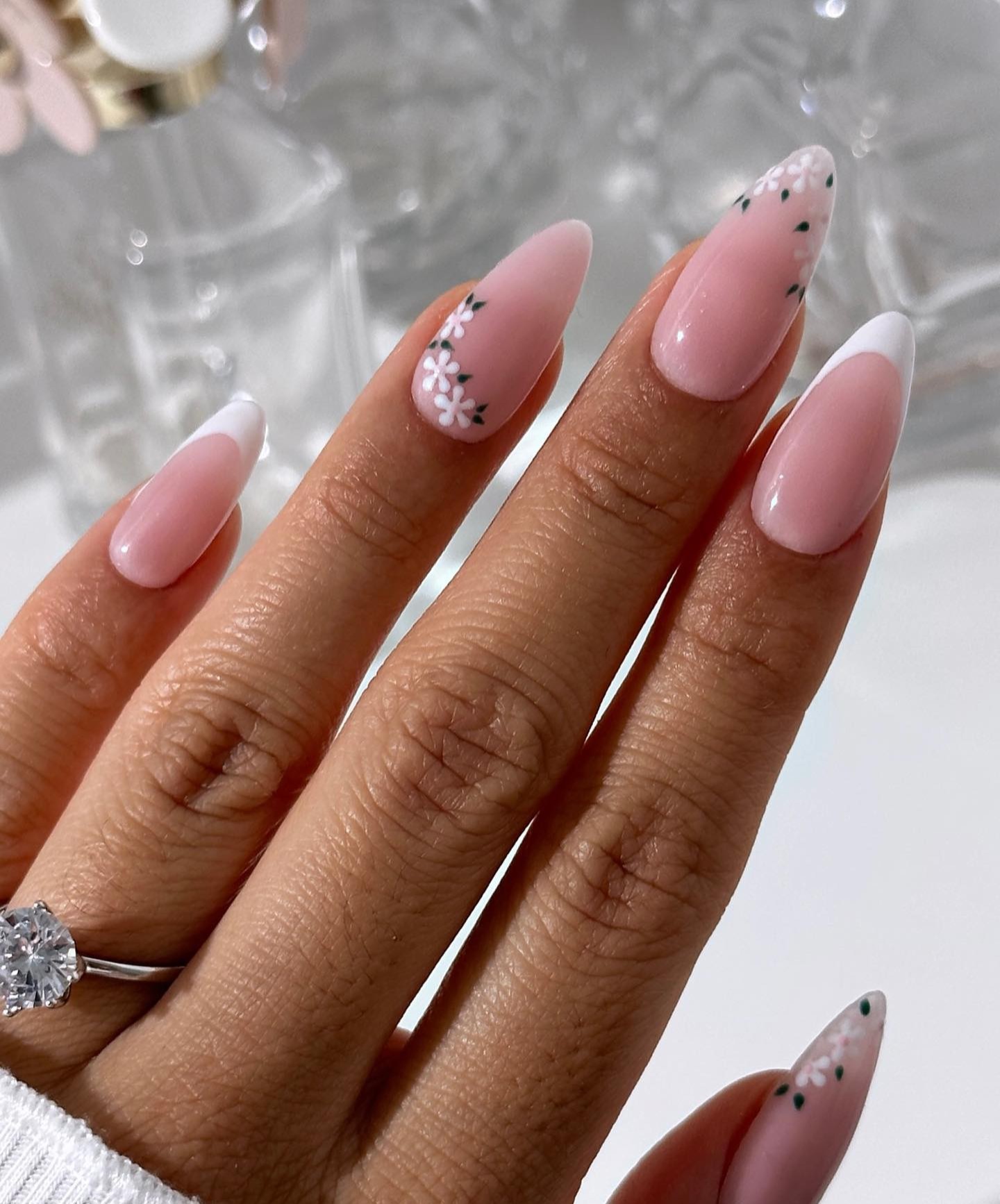 Pink Ombré with Floral Detail