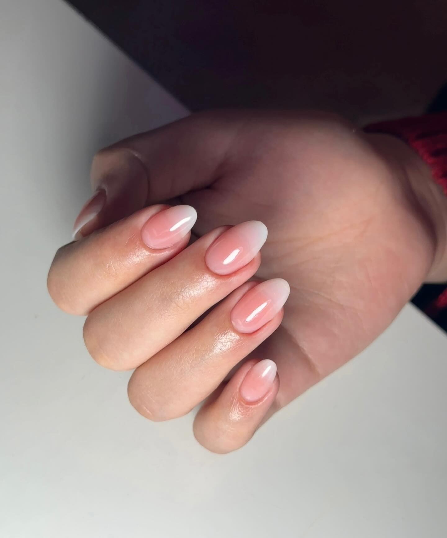 Elegant Pink Ombre with Almond Shape