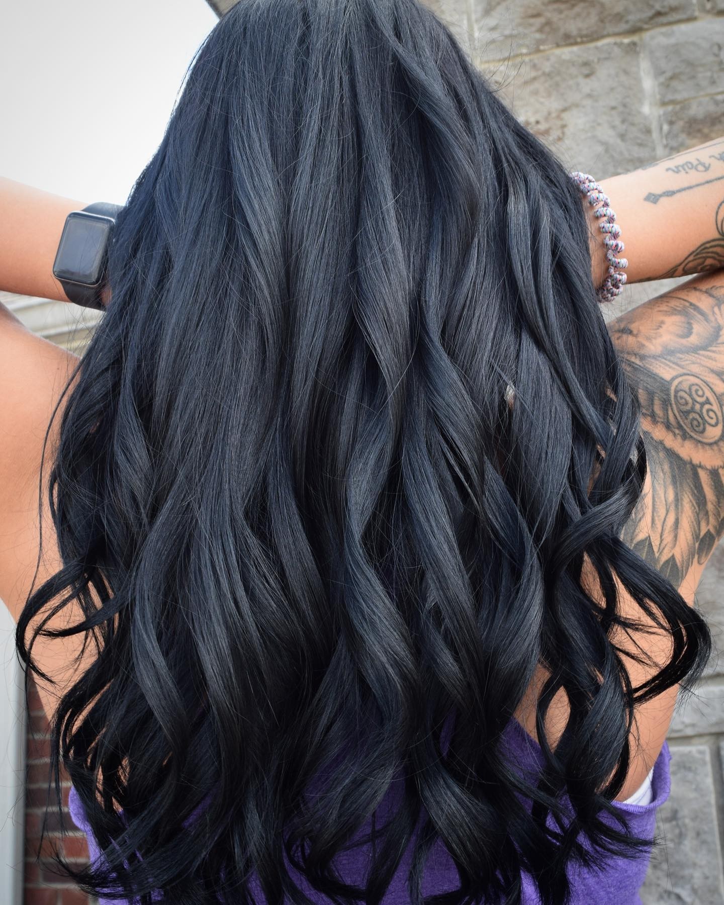 Lush Black Waves