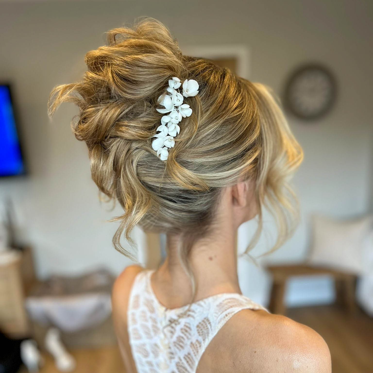 Floral and Pearl Hairpin