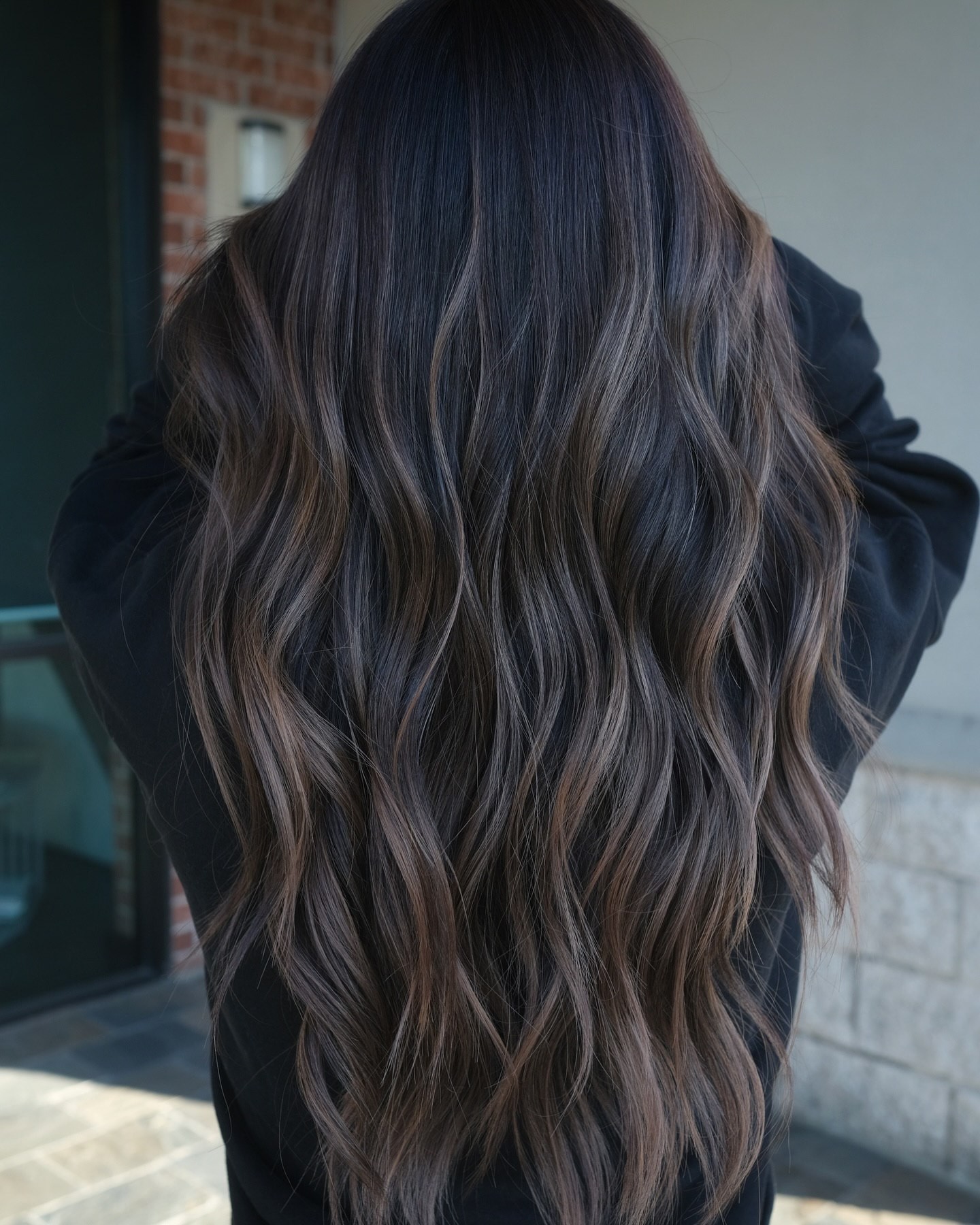 Sleek and Stylish: Long Ash Brown Flow