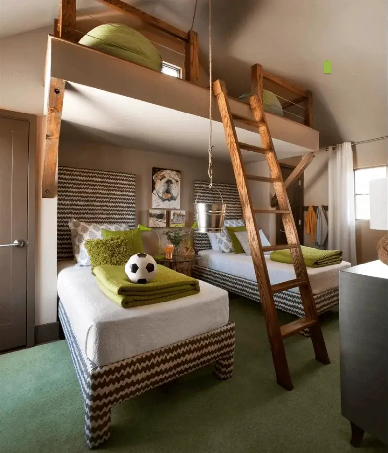 Modern Multi-Level Teenage Boy Room Ideas