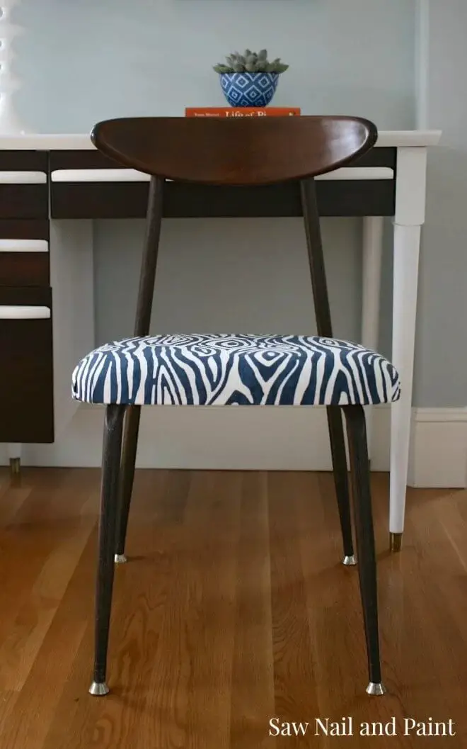 Finished Patterned Desk Chair Design