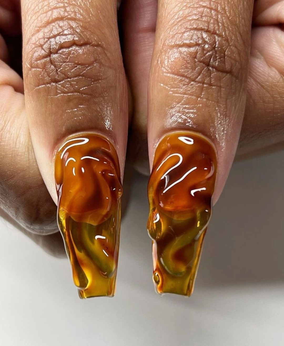 Abstract Caramel Flow