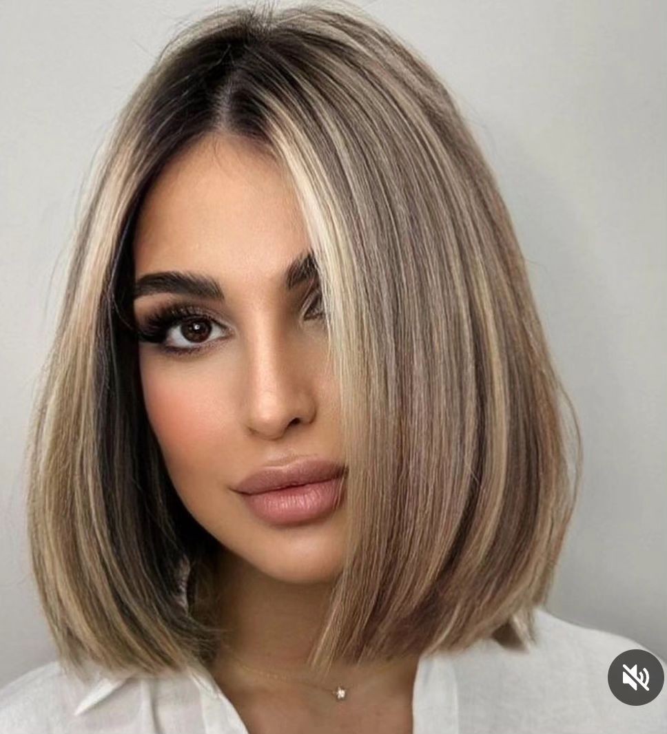 The Sleek Balayage Bob