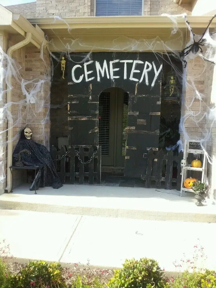 Eerie Cemetery Entrance