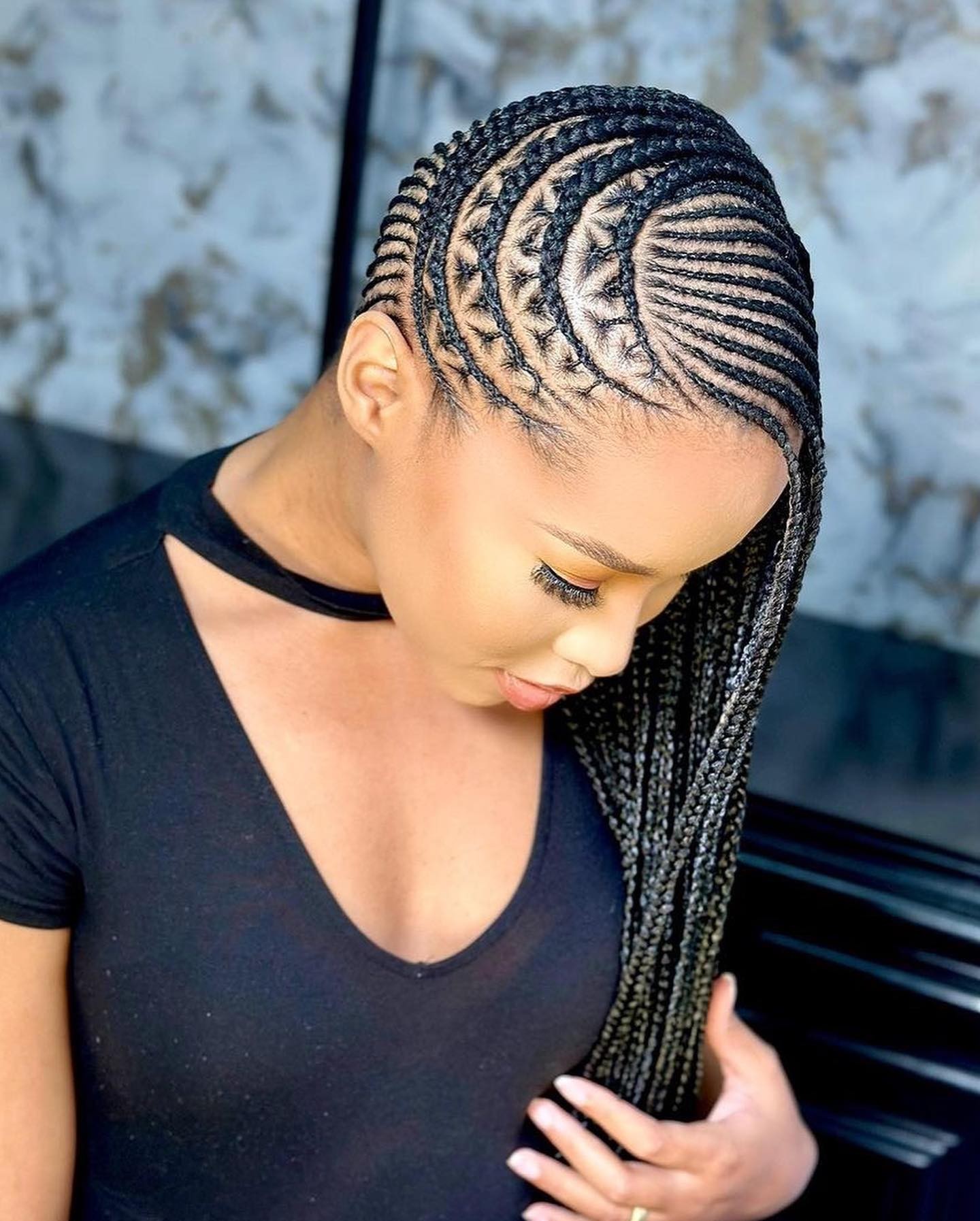 Sleek Cornrows for the Chic Minimalist