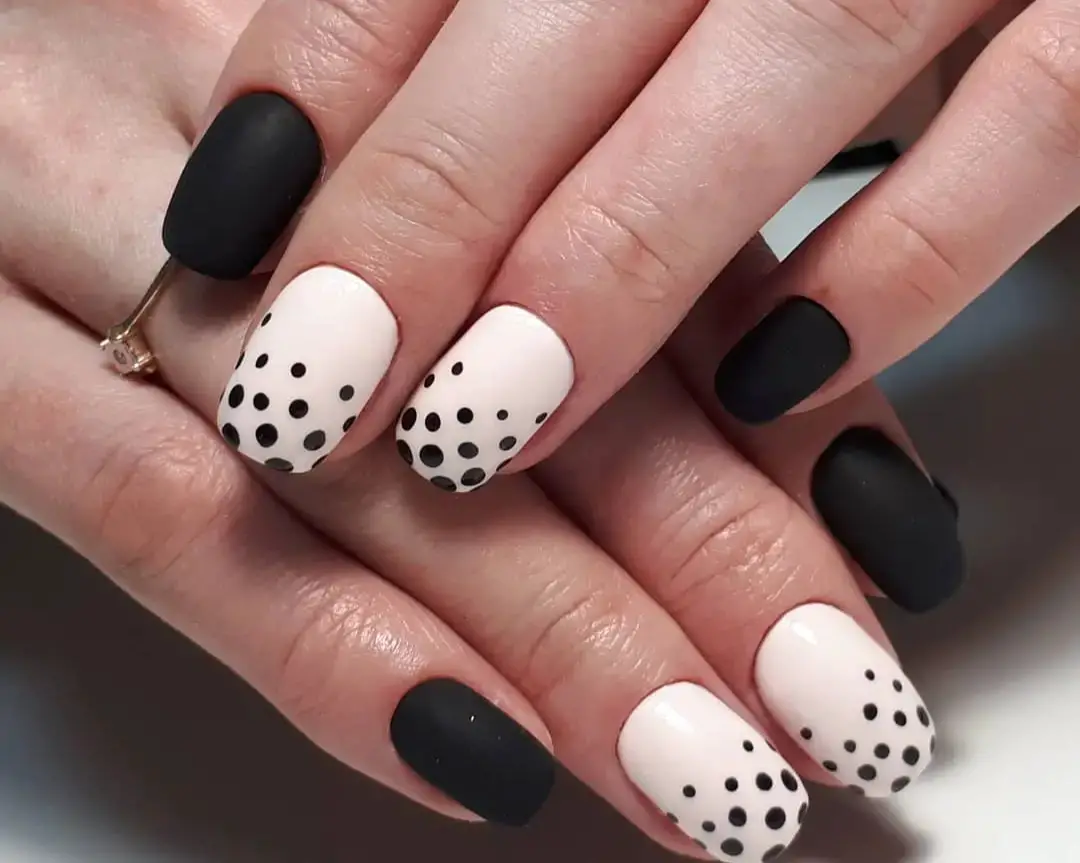 Bold Black and White Polka Dots