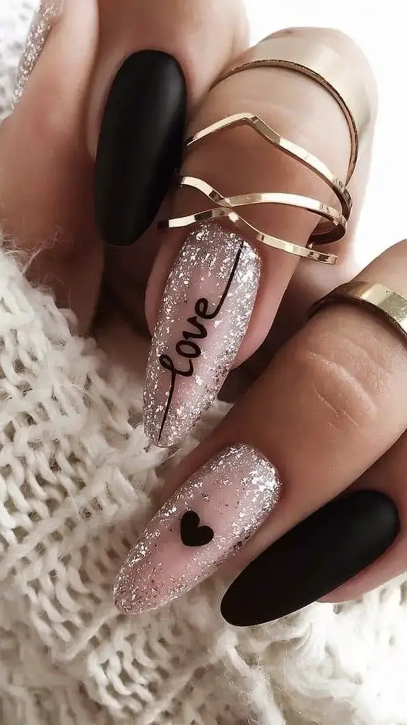 Romantic Sparkle: Love Written in Glitter