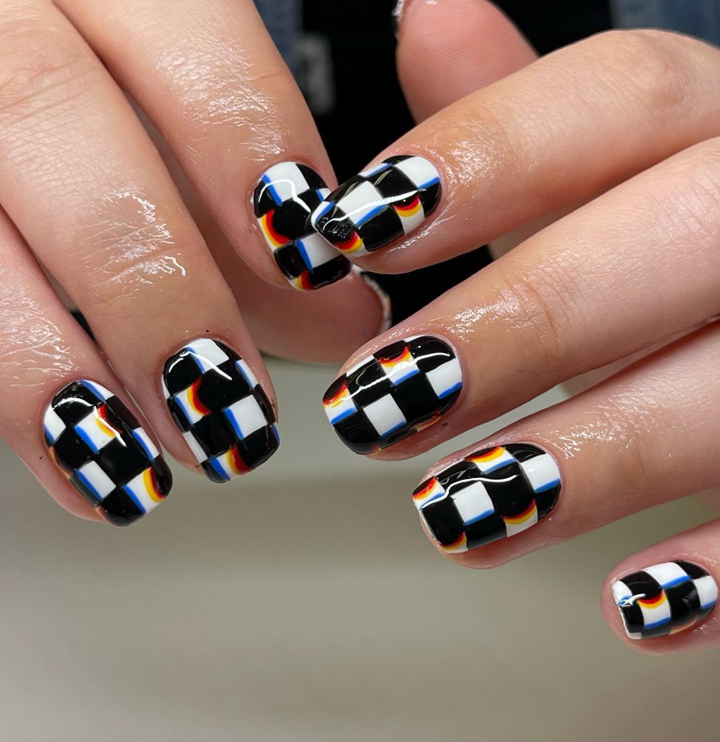 Multicolor Checkerboard