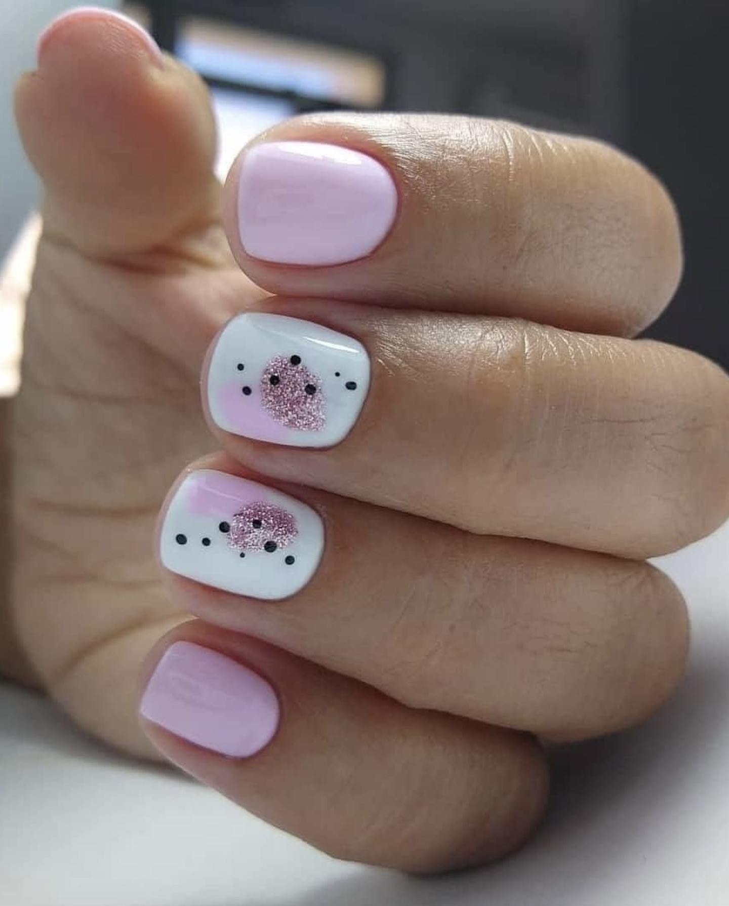 Cute Pink with Polka Dot Design