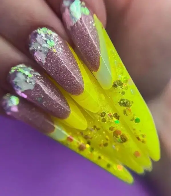 Neon and Pastel Ombré Fusion