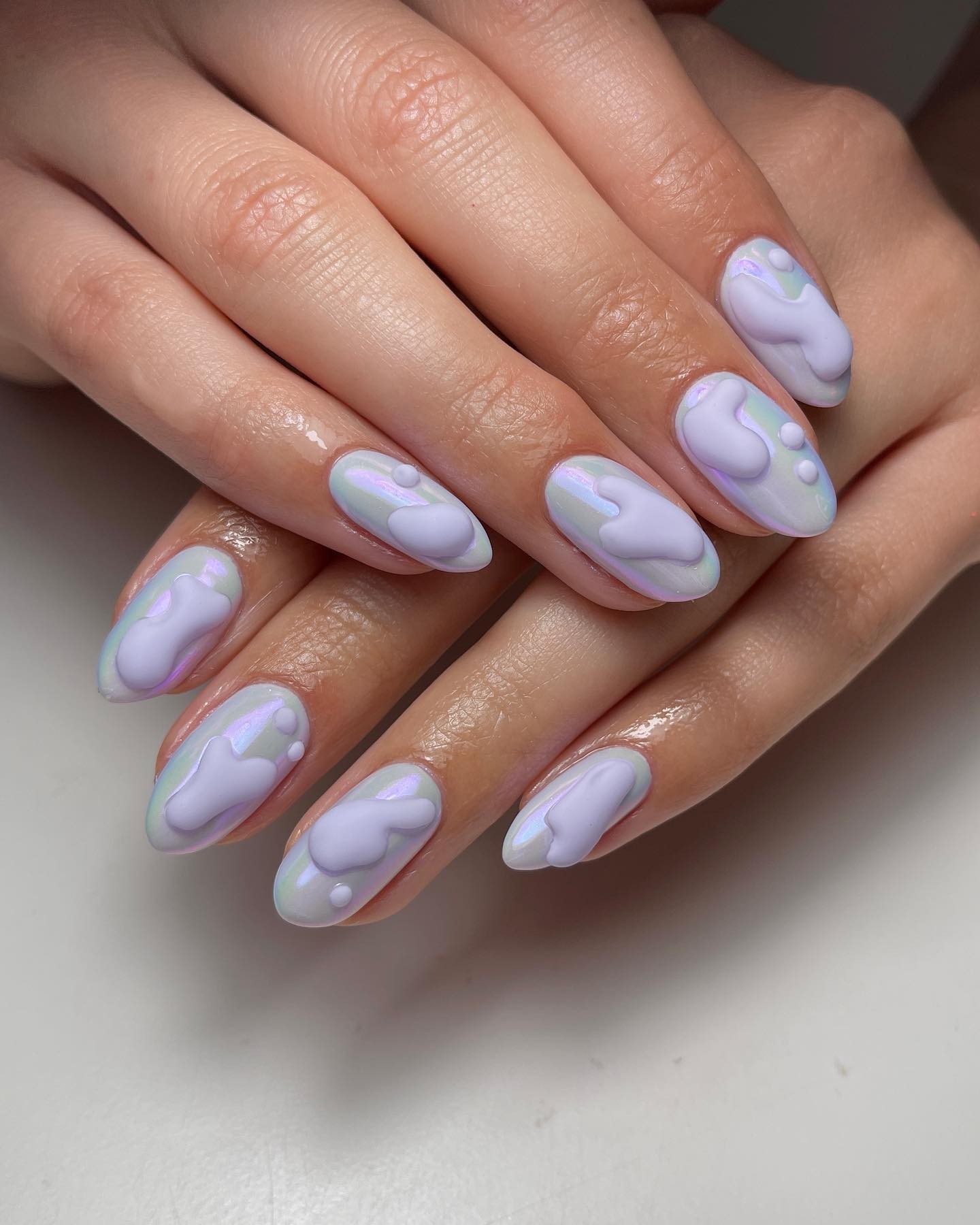 Subtle Lavender Nails