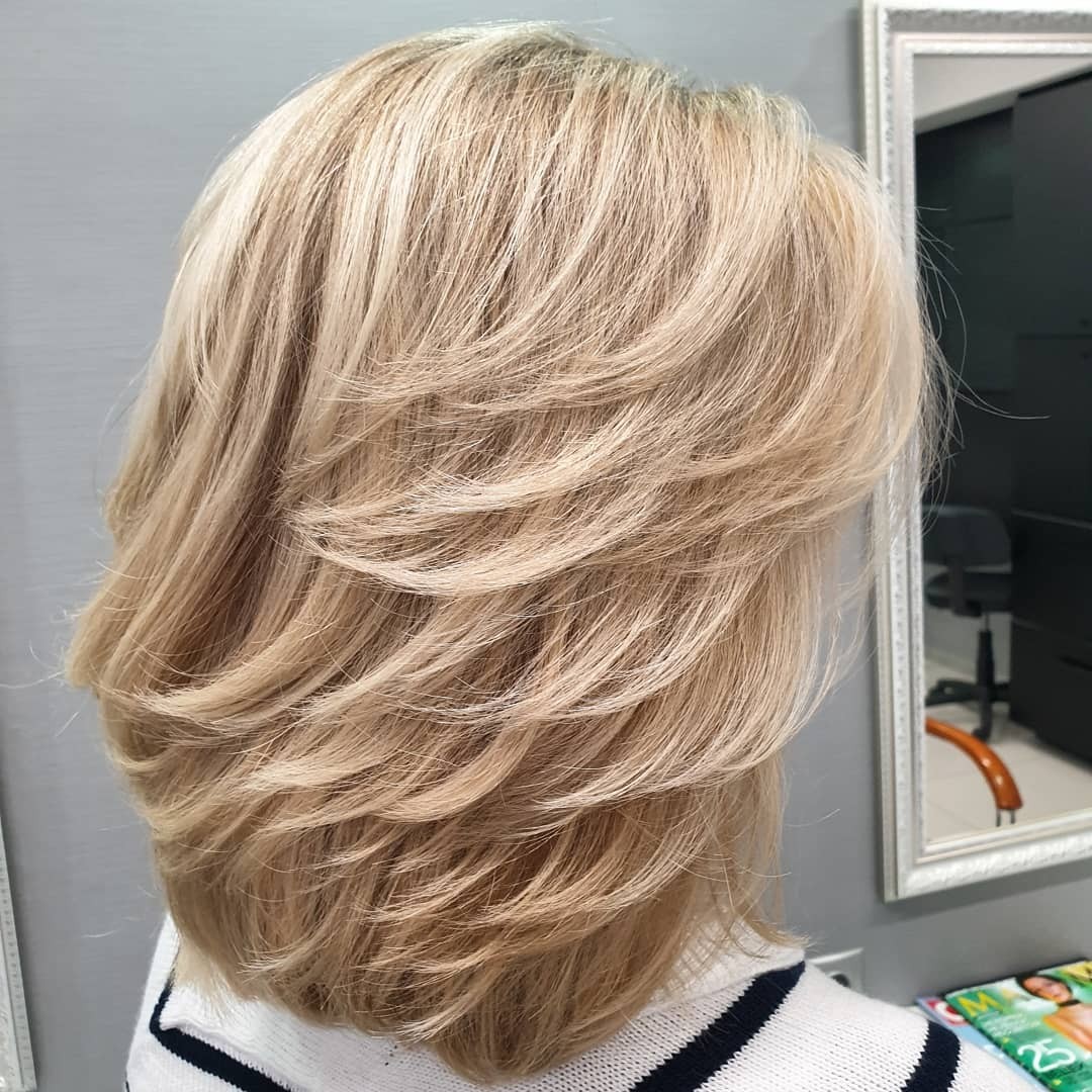 Textured Blonde Bob