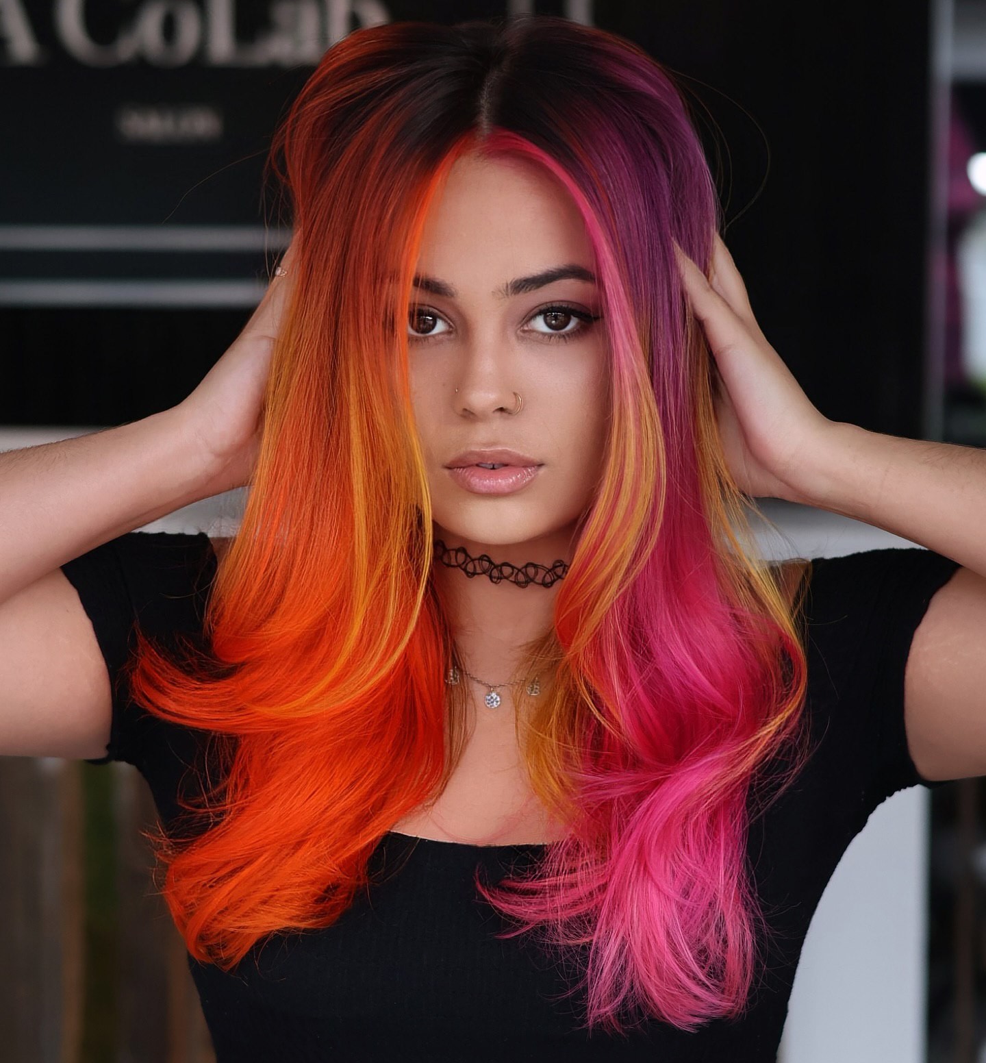 Orange and Pink Ombre