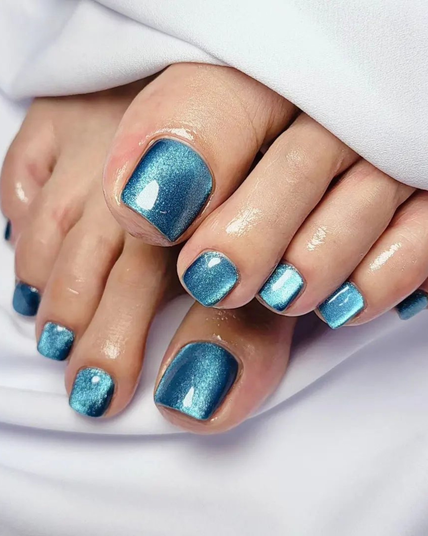 Metallic Azure Waves