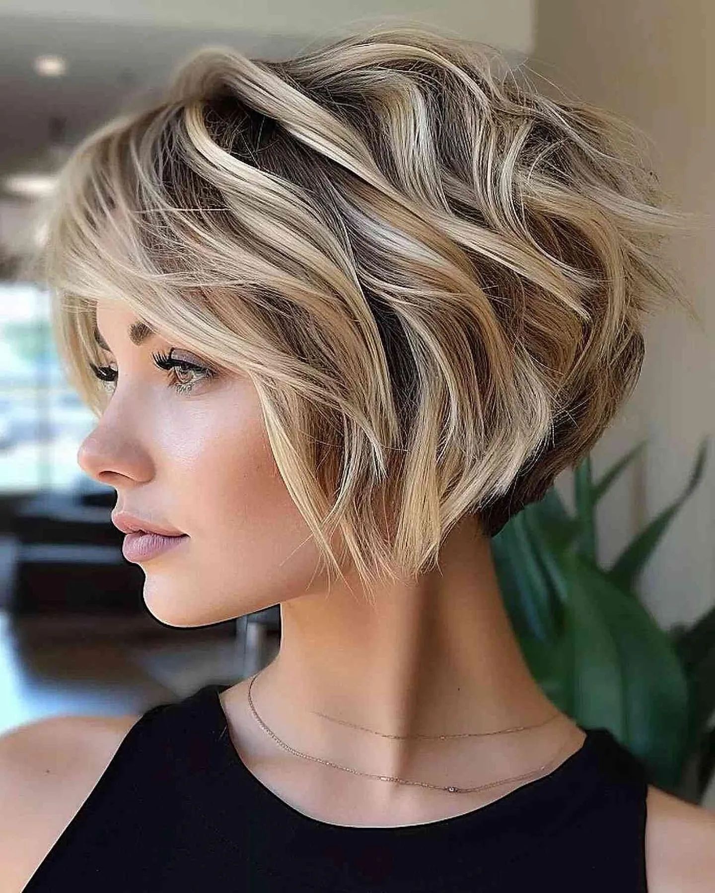 The Voluminous Layered Bob