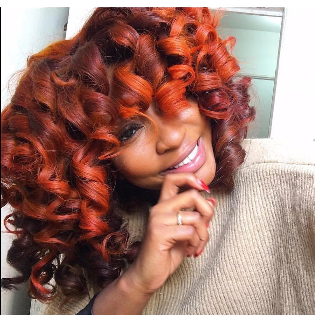 Vibrant Red Curls